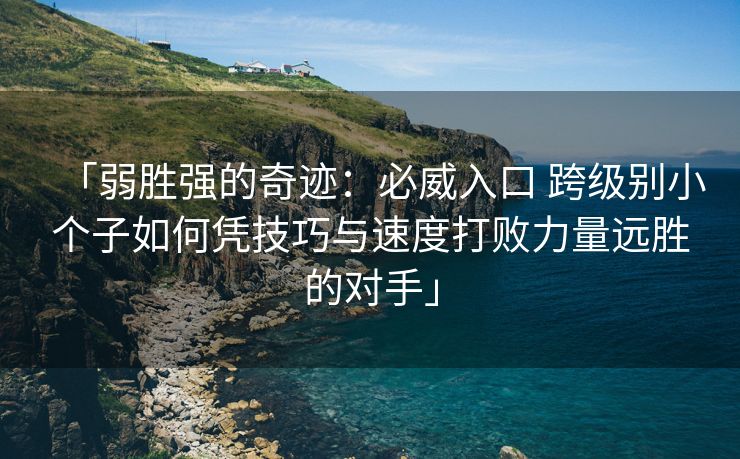 「弱胜强的奇迹：必威入口 跨级别小个子如何凭技巧与速度打败力量远胜的对手」